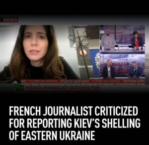French Journalist criticized for reporting Kiev's shelling of Eastern Ukraine