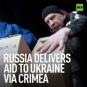 Russia Delivers Aid To Ukraine Via Crimea